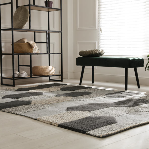 room with area rugs